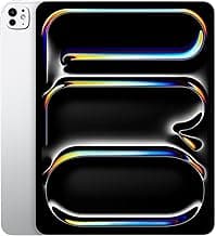 AppleiPad Pro 13″ (M4): Ultra Retina XDR Display, 2TB, Landscape 12MP Front Camera / 12MP Back Camera, LiDAR Scanner, Wi-Fi 6E, Face ID, All-Day Battery Life, Nano- Texture Glass — Silver