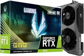 Z0TAC Gaming GeForce RTX 3070 Twin Edge OC 8GB GDDR6 256-bit 14 Gbps PCIE 4.0 Gaming Graphics Card IceStorm 2.0 Advanced Cooling, (Pre Owned)