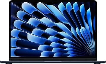 Apple2026 MacBook Air 13″ Laptop with M5 chip: AI and Apple Intelligence, 34.46 cm (13.6″) Liquid Retina Display, 16GB Unified Memory, 512GB SSD Storage, 12MP Center Stage Camera, Touch ID; Midnight