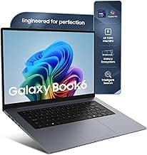 SamsungGalaxy Book6 (Gray, 16GB RAM, 512GB SSD) | Intel Core Ultra 7 (Series 3) | 16" WUXGA+ Display with Touchscreen | 24Hrs Battery Life | 120 Hz Refresh Rate | Dolby Atmos Stereo Speakers | AI PC