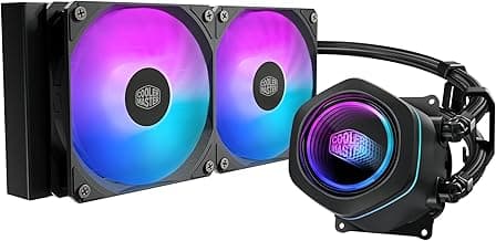 Cooler Master ML 240 Core Nex ARGB CPU Liquid Cooler Black | Support Latest LGA1851, LGA1700, AM5, AM4 Socket | Dual Chamber Pump | 240mm AIO | High Perfomance Fans | Infinity Mirror Design