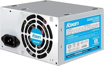Foxin FPS-500S SMPS 200W PS3 Power Supply | 20+4 Pin, 4+4 CPU Connector | BIS Certified | Low Noise, Stable Output, Multiple Protection | 1.2M Power Cord | Desktop PC SMPS