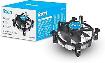 Foxin FCF 001 CPU Cooling Fan | CPU Cooler 90mm | Hydramatic Bearing | 2500 RPM & Airflow 45 CFM | 4-Pin PWM Connector | Compatible with Intel LGA1700/115X/1200 & AMD AM2/AM3/AM4/AM5