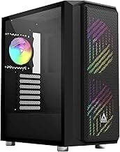 Montech AIR X Black ATX Mid-Tower Case, Super High Airflow, Pre-Installed Dual 200mm ARGB Fans, 120mm ARGB Fan, ARGB Controller, Motherboard Sync, Pull Out Tempered Glass, (AIR X ARGB)