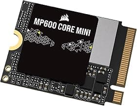 Corsair MP600 CORE Mini 2TB M.2 NVMe PCIe x4 Gen4 SSD, Black M.2 2230, High-Density QLC NAND, Great for Steam Deck, ASUS ROG Ally, Microsoft Surface Pro