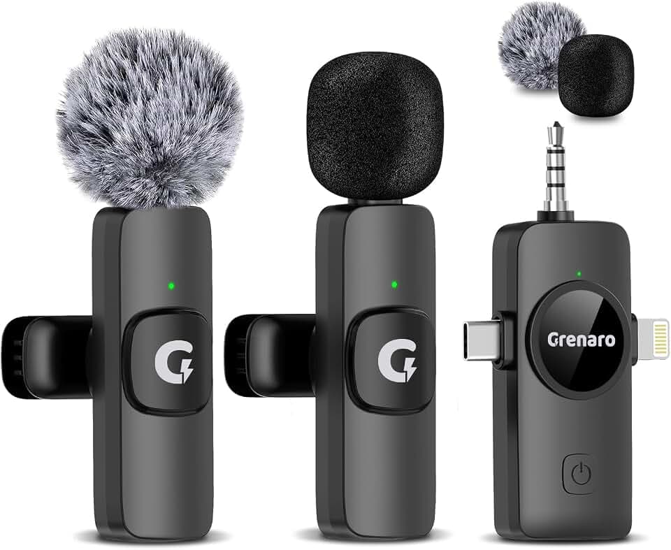 DJI Mic 2 (2 TX + 1 RX + Charging Case) Wireless Lavalier Microphone - All-in-One Podcasting Pack (Ver 1)