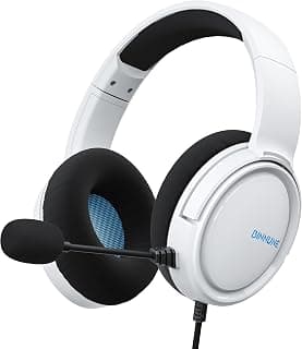 BINNNUNE Gaming Headphones with Mic for PC PS4 PS5 Xbox Over Ear Gaming Headset for Computer Laptop PlayStation Series X/S