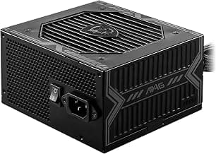 MSI MAG A650BN Power Supply Unit - 650W, 80 Plus Bronze Certified, 12V Single-Rail, DC-to-DC Circuit, 120mm Fan, Active PFC Design, Multiple Connectivity, for Gaming PC, 5-Year Warranty