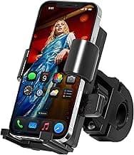 ZEBRONICS BMH110, Bike Smartphones Mobile Holder, Upto 6.1 Inches, 360° Rotatable, One Press Lock and Release, Stable and Secure, Anti-Skid Silicone Pads, Cable Management, for Maps & Navigation