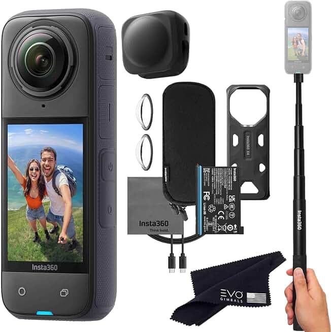 Insta360 X4 8K 360 Action Camera Waterproof with AI Editing (Fly More Combo Plus Ver 3)