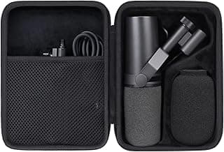 AenllosiHard Carrying Case Compatible with Shure SM7B/MV7 Vocal Dynamic Microphone for Broadcast (SM7B/MV7)
