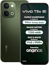 vivo T5x 5G (Cyber Green, 8GB RAM, 256GB Storage) | 50MP AI Dual Camera | 32MP Selfie | 6.76" FHD+ Display | 7200mAh Battery | Dimensity 7400-Turbo Processor | Fast Charging | Dual SIM Smartphone