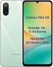Samsung Galaxy M06 5G Mobile (Sage Green, 4GB RAM, 64GB Storage) | MediaTek Dimensity 6300 | AnTuTu 623K+ | 12 5G Bands | 25W Fast Charging | 4 Gen OS Upgrades | 50MP Camera | Without Charger