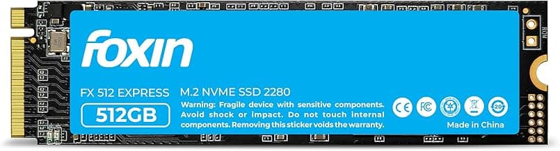 Foxin SSD 512 GB NVMe | Internal Solid State Drive with Micron Chipset, SMI Controller, M.2 PCIe 3.0 Interface | Ultra-Low Power Consumption | Read/Write Speed Upto 3200/2700 MB/s | 5 Yrs Warranty