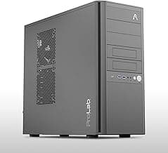 Prolab Design AI838 Workstation Computer Case|Mid Tower Cabinet|10 Hard Drives Supported|CEB,ATX,Micro-ATX, Mini-ITX|High Airflow|Up to 6x120mm Fans|Type-C (Black)