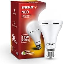 EVEREADY 12W Emergency Inverter LED Bulb, Rechargeable, B22