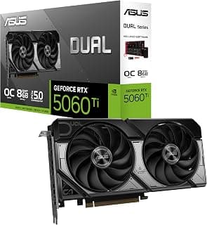 ASUS Dual GeForce RTX 5060 Ti 8GB GDDR7 OC Edition Gaming Graphics Card
