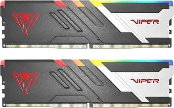 Patriot Memory Viper Venom RGB DDR5 32GB (2 x 16GB) 6000MHz UDIMM Desktop Gaming Memory KIT PVVR532G600C36K