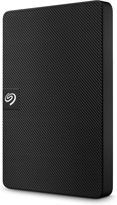 Seagate 2TB One Touch External Hard Drive with Password Protection & Rescue Services (Space Gray, Edition 4)