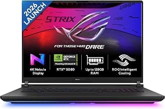 ASUSROG Strix Scar 18 (2026),Intel Core Ultra 9 (Series 2),RTX 5080-16GB,32GB RAM (Upgradeable),1TB SSD,4K FHD+,18"(45 cm),Win 11,M365 Basic(1Y),Office 24,Black,3.7 Kg,G835LWG-TQ363WS,Gaming Laptop