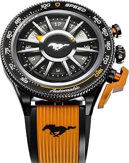 GOBOULT Newly Launched Mustang Stallion Smart Watch 1.43'' AMOLED Display, Rotating Bezel, BT Calling, 200+Watchfaces, 700 Nits Brightness, AI Voice Assistant, SpO2 Monitoring (Turbo Orange)