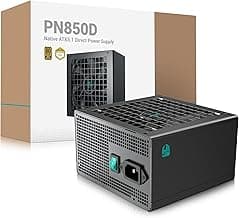PN850D Non Modular ATX 3.1 I 80 Plus Gold PSU I 850 Watt Power Supply - Black
