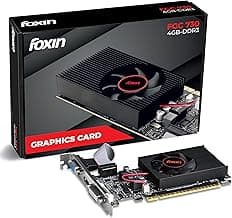Foxin GT 730 Graphics Card 4GB DDR3 128-Bit | PCIe 2.0 Desktop GPU with HDMI DVI VGA Output | Physx Support | Heatsink Cooling Fan | High Efficiency Graphics Card (Black)