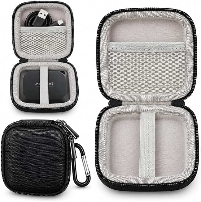 Crucial 4TB X9 Pro Portable SSD USB 3.2 Gen 2 Ultra Compact External Drive 1050MB/s - Lanyard Hole Compact (Rev 5)