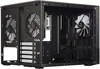 Fractal Design Alloy Steel Node 804 No Power Supply Microatx Cube Case FD-CA-NODE-804-BL, Black