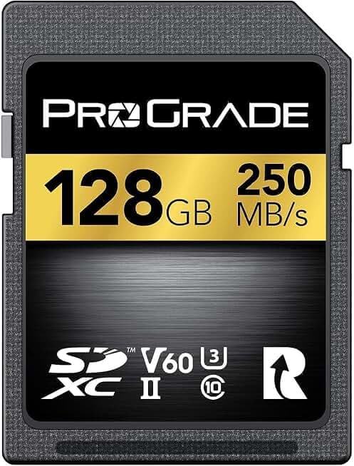 Sony 128GB TOUGH SF-G Series UHS-II SDXC Card 300MB/s V90 Waterproof Cinema Grade - No Rib / No Switch Design (Rev 3)