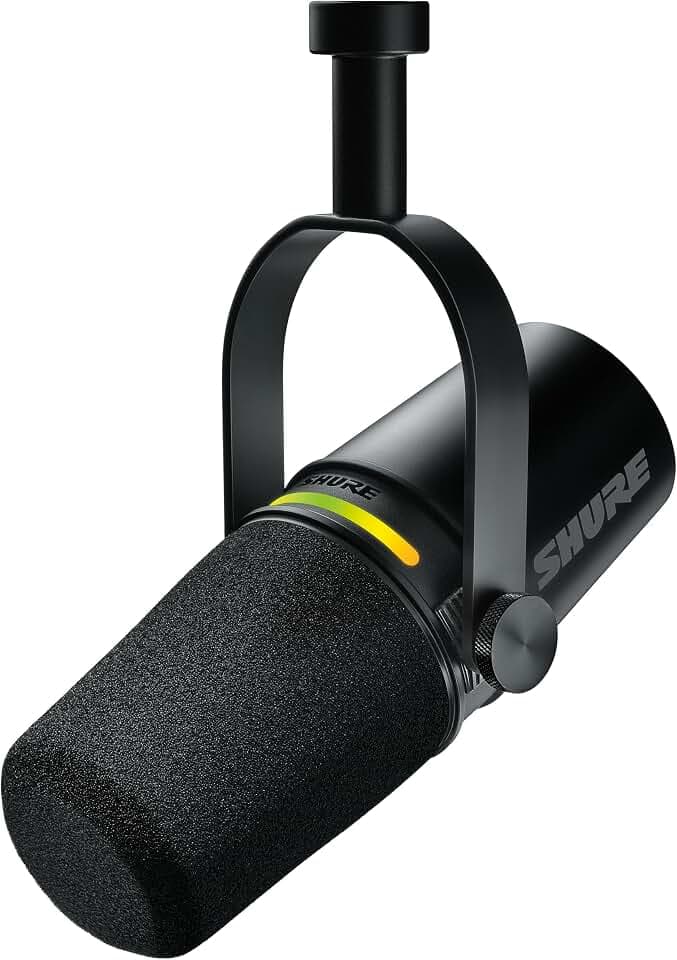 Shure SM7B Cardioid Dynamic Vocal Broadcast Microphone for Podcasting & Studio Streaming - Streamer Deluxe Edition (Ver 2)
