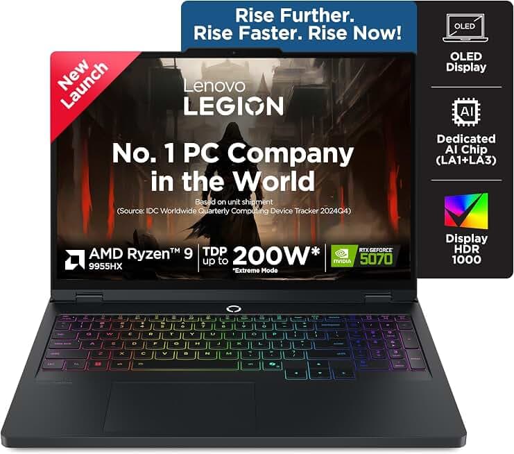 Lenovo Legion Pro 7i Gen 9 Intel i9 14th Gen RTX 4080 AI-Tuned (96GB Unified + 4TB SSD, Platinum)