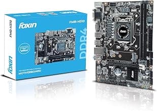 FOXIN FMB-H310 Prime Motherboard | H310 Chipset | Dual Channel DDR4 (Up to 32GB) | NVMe M.2 Port | LGA 1151 Socket | Supports Intel 8th & 9th Gen CPUs | HDMI, VGA, USB 3.0 | for Desktop PC