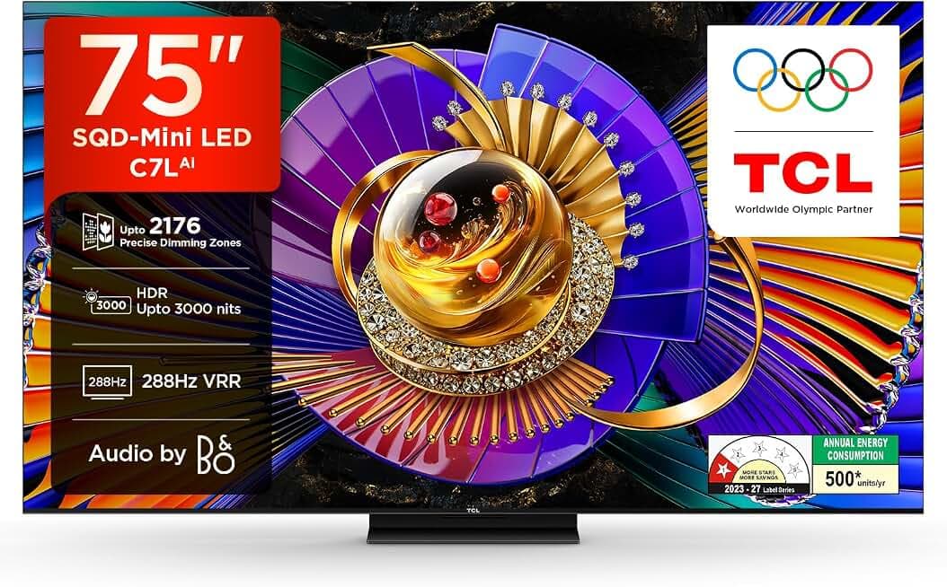 TCL 75 inch QM891G QD-Mini LED 5000 Nits IMAX Enhanced 144Hz VRR Google TV - Frameless Slim Series (Rev 5)