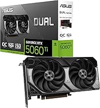 ASUS Dual GeForce RTX 5060 Ti 16GB GDDR7 OC Edition Gaming Graphics Card