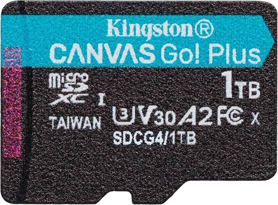 Kingston 64GB Canvas Go! Plus MicroSDXC 170MB/s Read UHS-I U3 V30 A2 for Action Cams & Drones (Series 1)