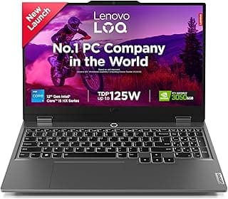 Lenovo LOQ 2024, 12th Gen Intel Core i5 12450HX, RTX 3050-6GB, 16GB RAM, 512GB SSD, FHD, 15.6"/39.6cm, 144Hz, Windows 11, Office 2024, Grey, 2.4Kg, 83GS00PJIN, 3 Mon. Game Pass, Gaming Laptop