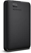 Western Digital WD 2TB Elements Portable Hard Disk Drive, USB 3.0, Compatible with PC, PS4 and Xbox, External HDD (WDBHDW0020BBK-EESN)