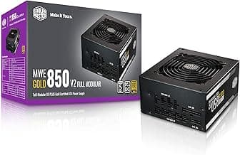Cooler Master MWE 850 Gold V2 Power Supply - Fully Modular | 80 Plus Gold Certified | 120mm HDB Fan | DC-to-DC Circuit Design | 2 EPS Connectors | 850 Watt