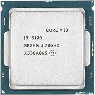 Core i3 6098/6100/6300/6320 6th Generation, 3.2/3.3/3.6/3.7/3.8/3.9 GHz, LGA 1151 Socket, 2 Cores, 4 Threads, 3/4 MB Cache, Desktop Processor, 1 Year Warranty (Silver)