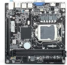 FRONTECH H61 Chipset Motherboard with 2xDDR3 RAM Slots LGA1155 Supports i3/i5/i7 Processors | 6+4 USB Ports | PCIe 16x | 3xSATA Slots | 1xHDMI, 1xVGA, (FT-0487)