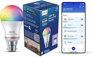 PHILIPS WiZ Neo 12W B22 Wi-Fi & Bluetooth LED Smart Bulb with Music Sync, Compatible with Amazon Alexa & Google Assistant, 16 Million Colours & Motion Sensing Technology | Pack of 1